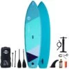 Adventum 10'8 X 34" Paddleboard 2023 - Teal -Surfing Equipment Shop adventum 108 teal paddleboard package