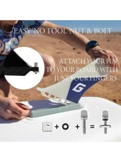 Standard SUP Flexi Fin For Any US Fin Box -Surfing Equipment Shop attach with just fingers 2