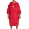 Dryrobe Towelling Changing Robe - Red -Surfing Equipment Shop dryrobe red towel changing robe