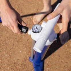 Gladiator Pro T 12'6 X 32" Paddleboard 2023 -Surfing Equipment Shop gladiator pro and elite pump handle and guage detail