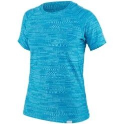 NRS Women's H2Core Silkweight Short Sleeve T-Shirt -Surfing Equipment Shop nrs womens h2core silkweight short sleeve shirt.cyan .2
