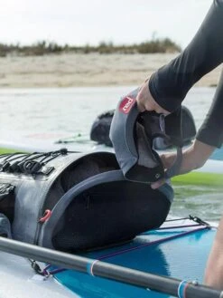 Red Original Waterproof Deck Bag / Dry Bag -Surfing Equipment Shop red original deck bag on water access red paddle co