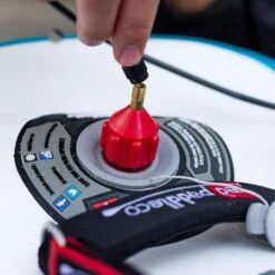 Red Paddle Co ISUP Electric Pump Adaptor -Surfing Equipment Shop red original schrader valve attached by red paddle co