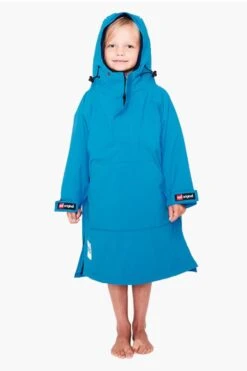 Red Original Kids Waterproof Poncho - Marine Blue