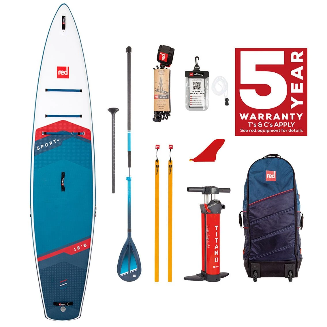 Red Paddle Co. Red Paddle Co Sport+ 12'6 X 30" X 4.7 Paddleboard - 2024 5 Red Paddle Co. Red Paddle Co Sport+ 12'6 X 30" X 4.7 Paddleboard - 2024 - Image 3
