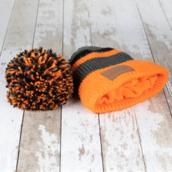 Swimbler Waterproof Bobble Hat - Orange -Surfing Equipment Shop swimbler orange hat 3